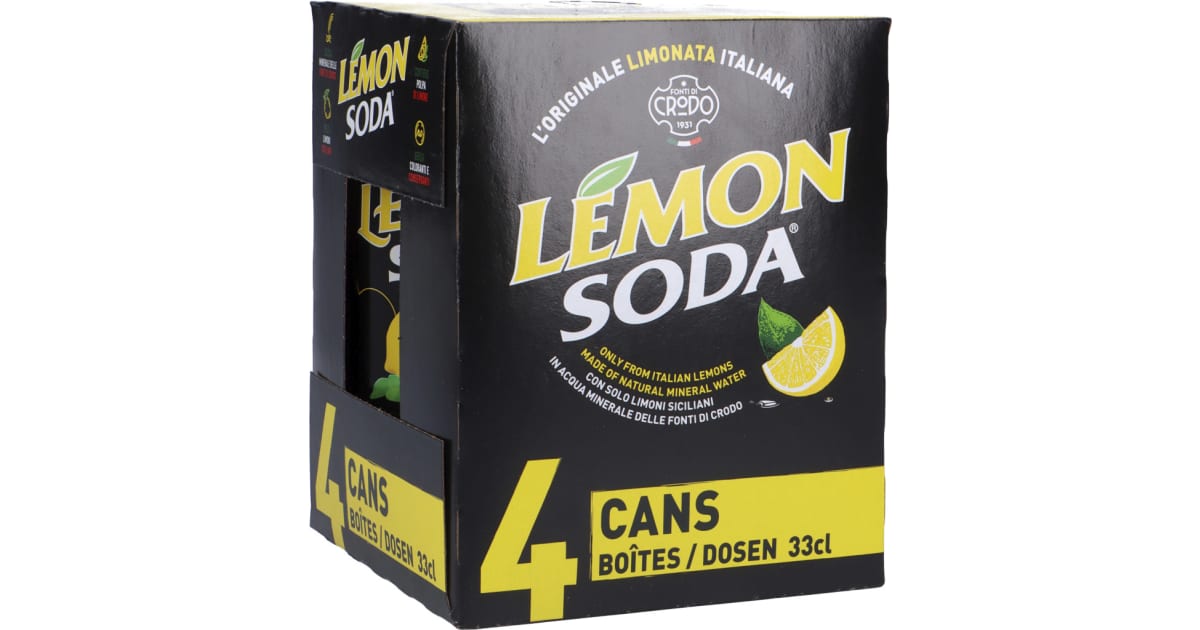 Terme di Crodo Lemonsoda 4x 0,33 Liter Dose (Einweg)
