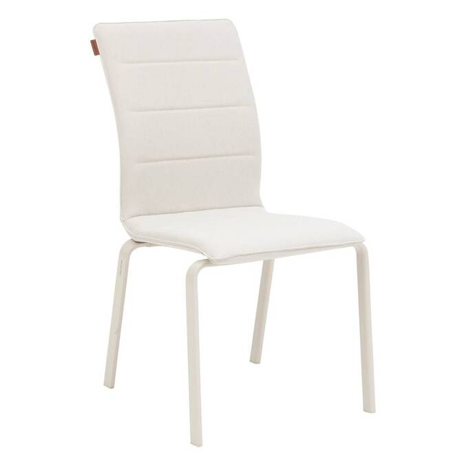 Chaise de jardin empilable DIESE Ivoire & Argile