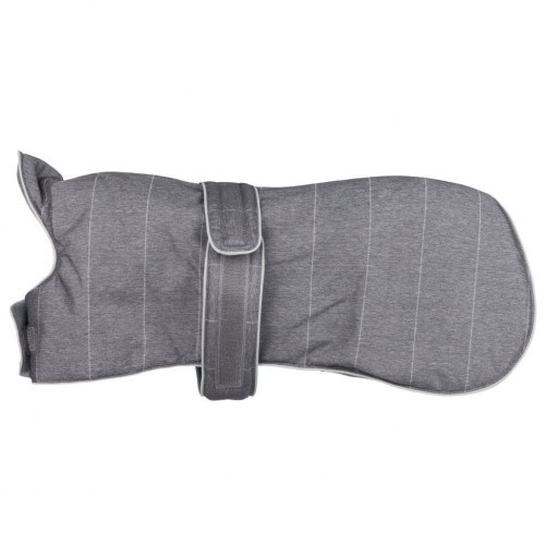 Casaco acolchoado para cães, cinza