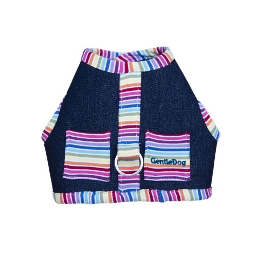 Coleira peitoral Jasper Designer para cães, azul