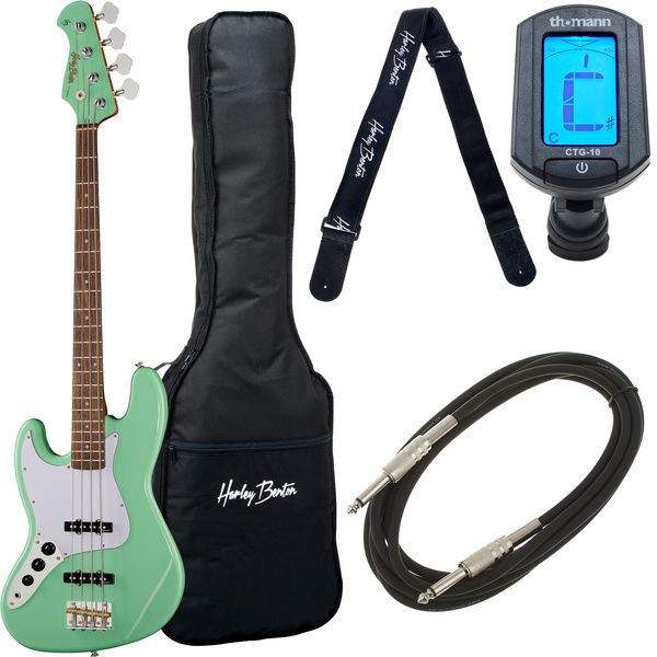 Harley Benton JB-62 LH CC SFG Bundle