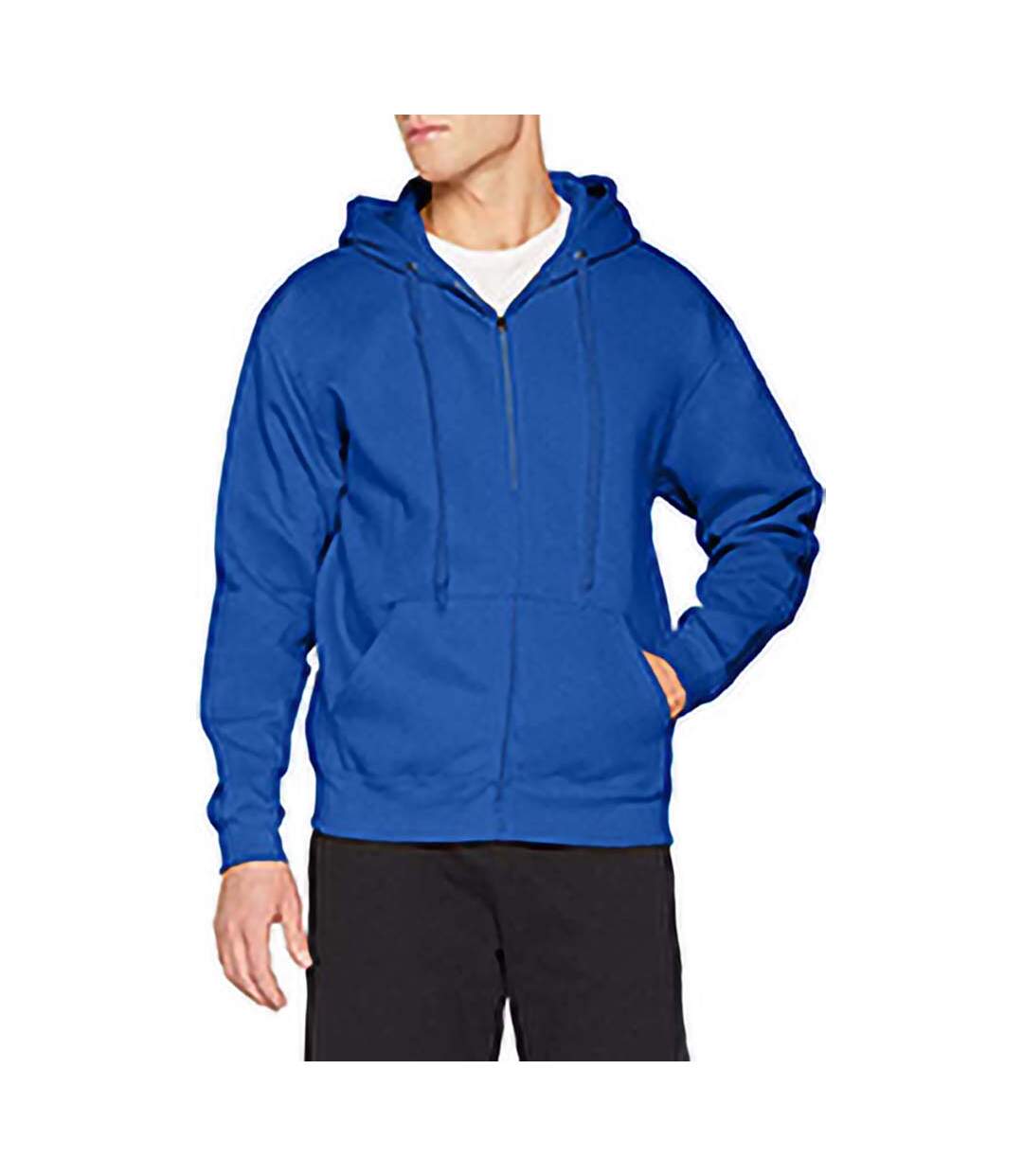 Fruit Of The Loom - Sweatshirt à capuche et fermeture zippée - Homme (Bleu roi) - UTRW3161