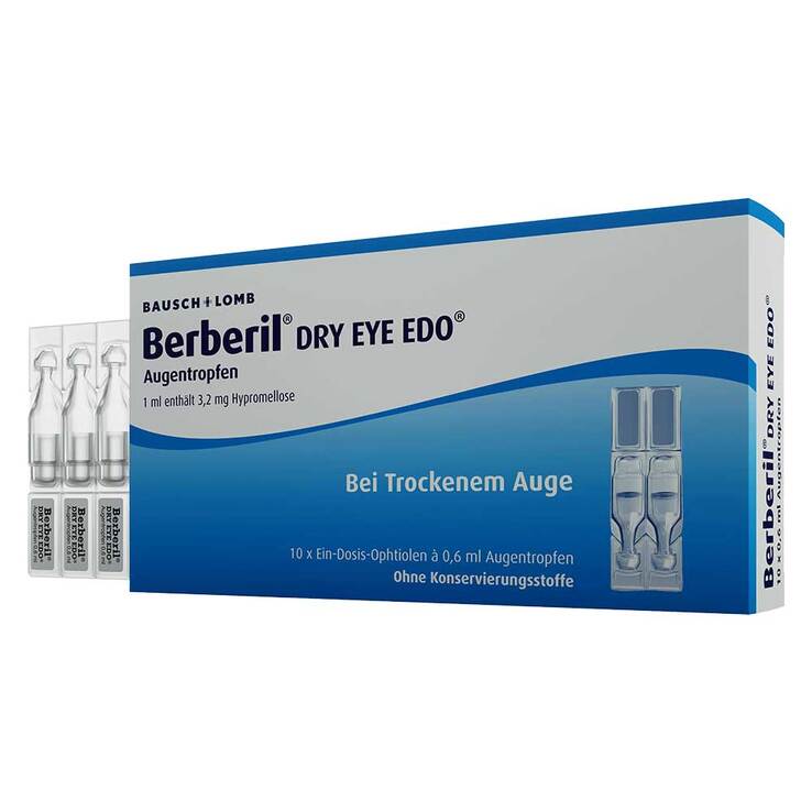 Berberil Dry Eye EDO Augentr, 10X0.6 ml