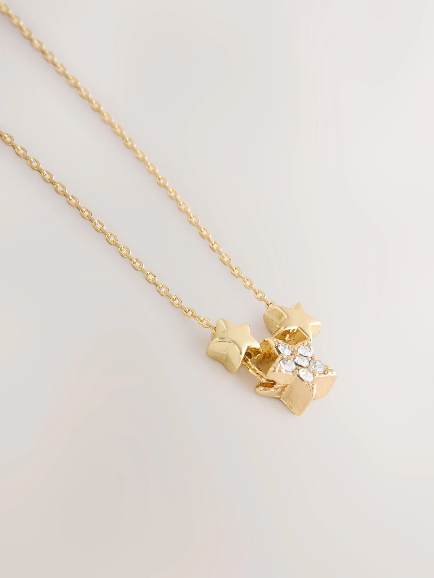 Goudkleurig - Three Star Necklace for Missing People