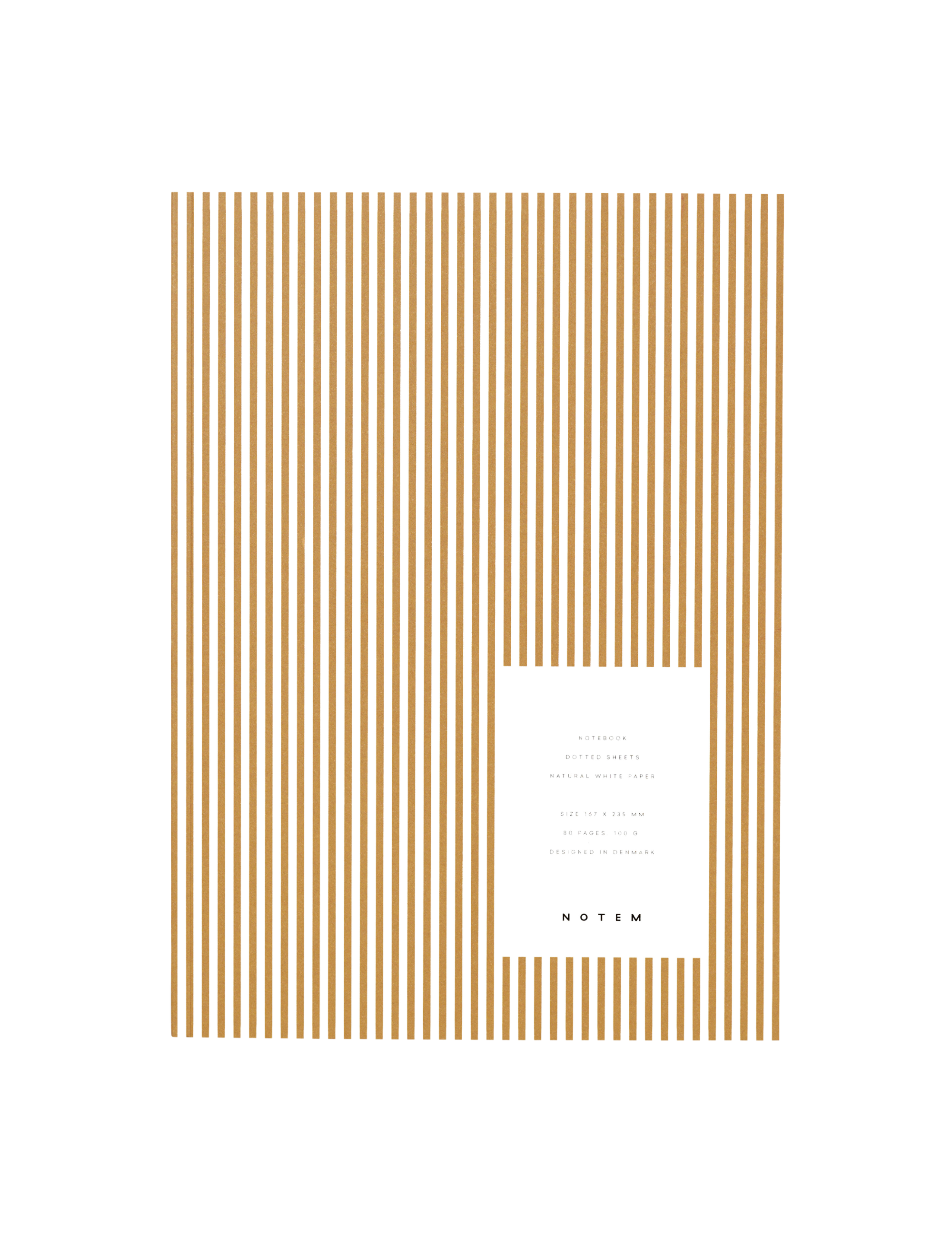 Notem  VITA notesbog, medium - Ochre Lines