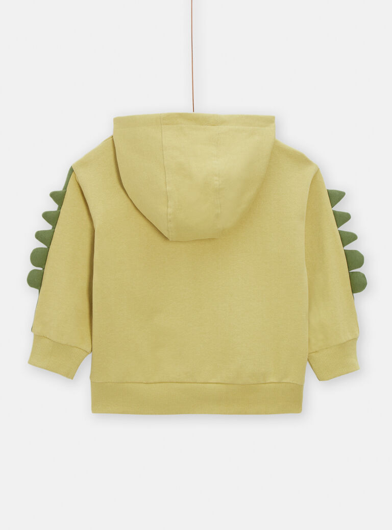 Gilet vert pâle avec crocodiles brodés pour garçon