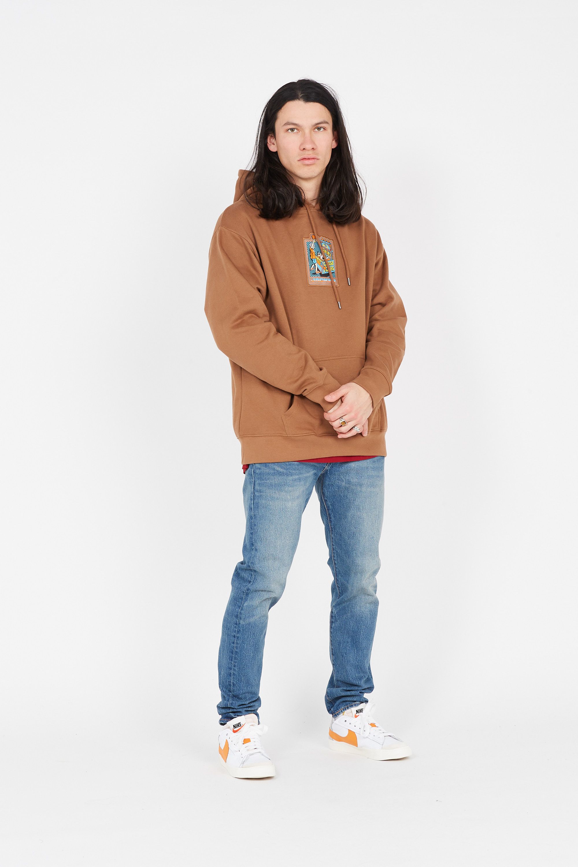 JACKER Hoodie  EDUCATION Marron