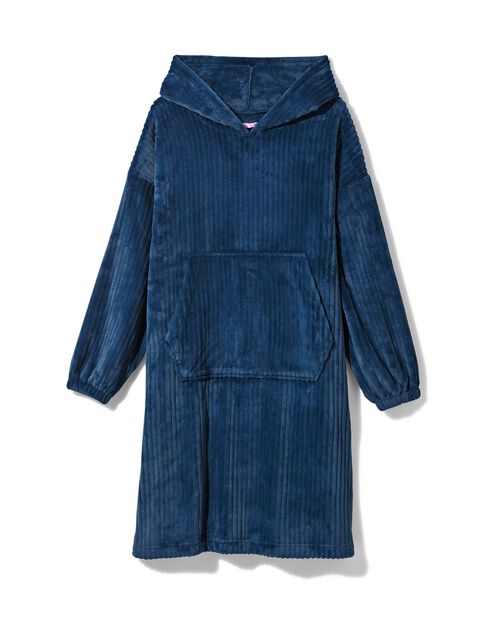 sweat à capuche snugglecôtelé bleu