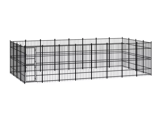 Chenil cage enclos pac noire 768 x 384 x 200 cm 02_0041829