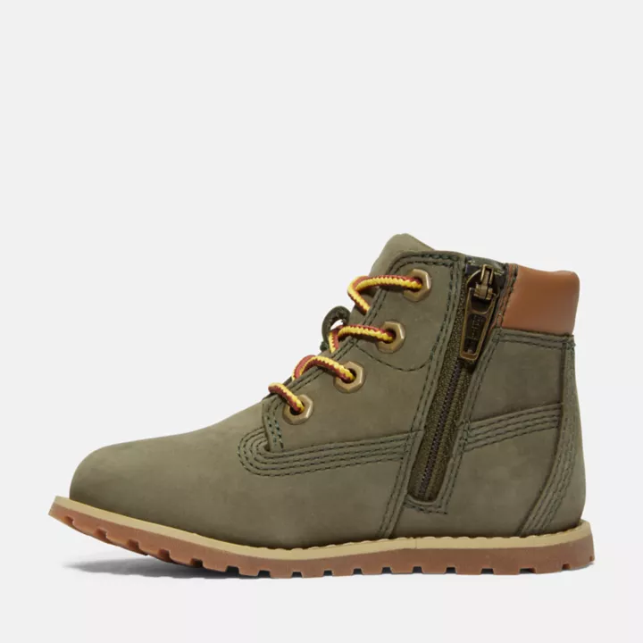 Bottines 6-Inch Pokey Pine pour tout-petit en vert foncé