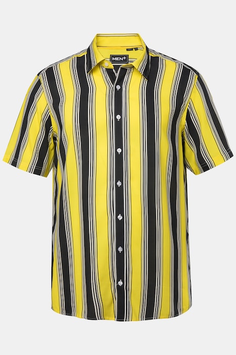 Men+ Hemd, Halbarm, Bauchfit, Streifen, Kentkragen, Comfort Fit, bis 8 XL