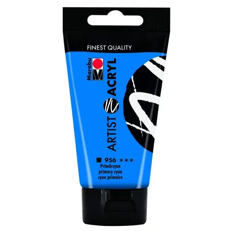 Marabu Artist Acryl, Primärcyan 956, 75 ml