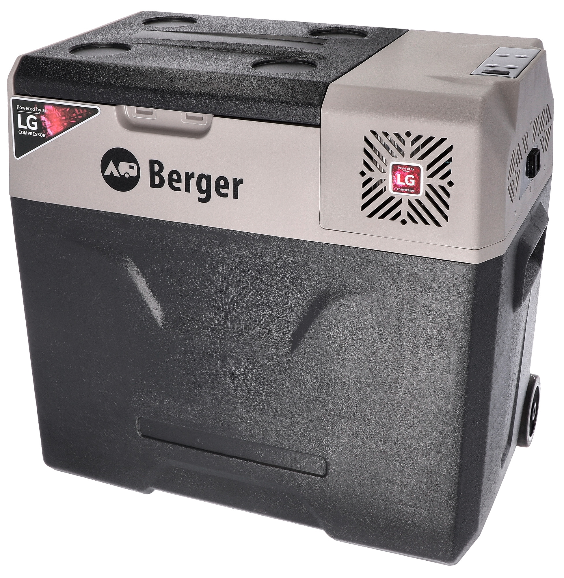 Berger B50-T Kompressor Kühlbox mit Rollen 12/24/230V 49 Liter