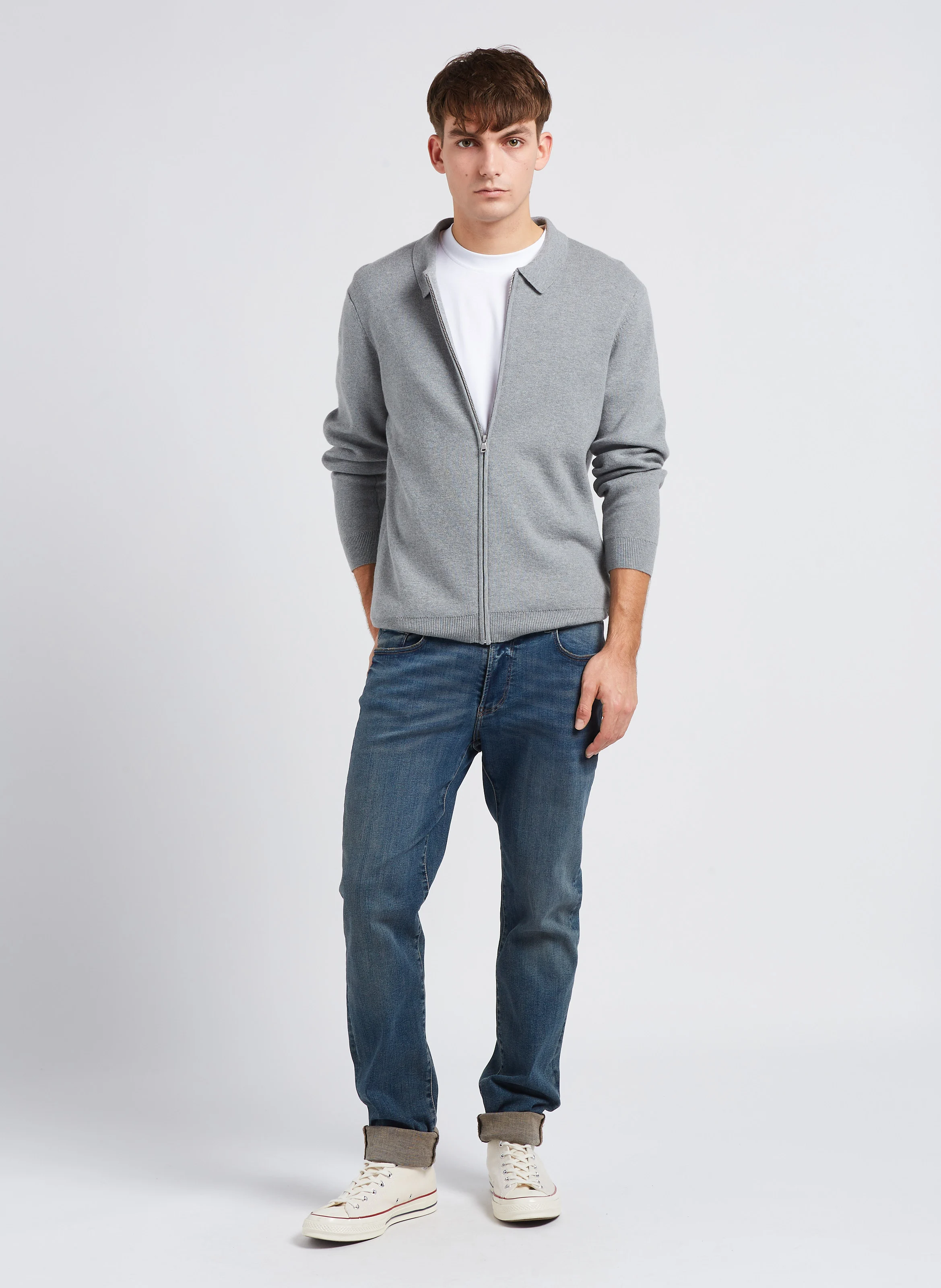 Jean slim-fit en coton | Bleu