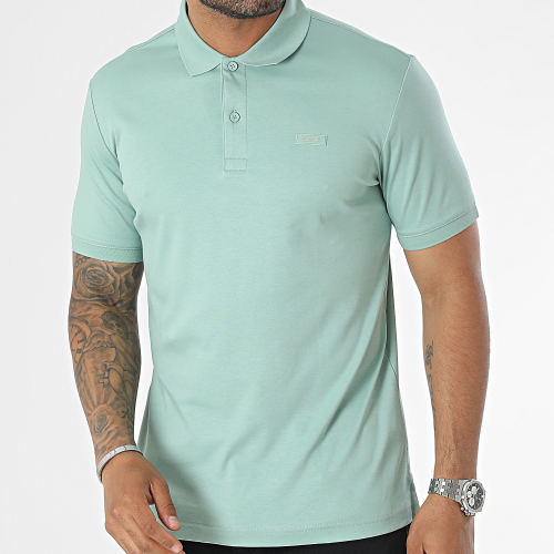 Polo Manches Courtes Slim Smooth Cotton 1657 Vert