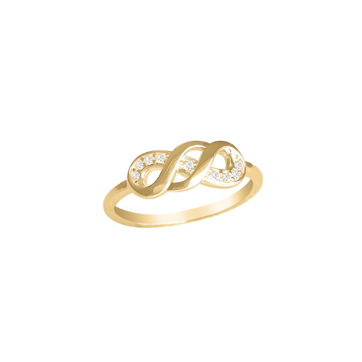Bague plaquée or oxyde
