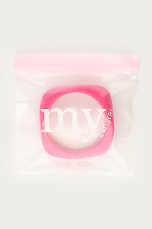 Fel roze resin bangle