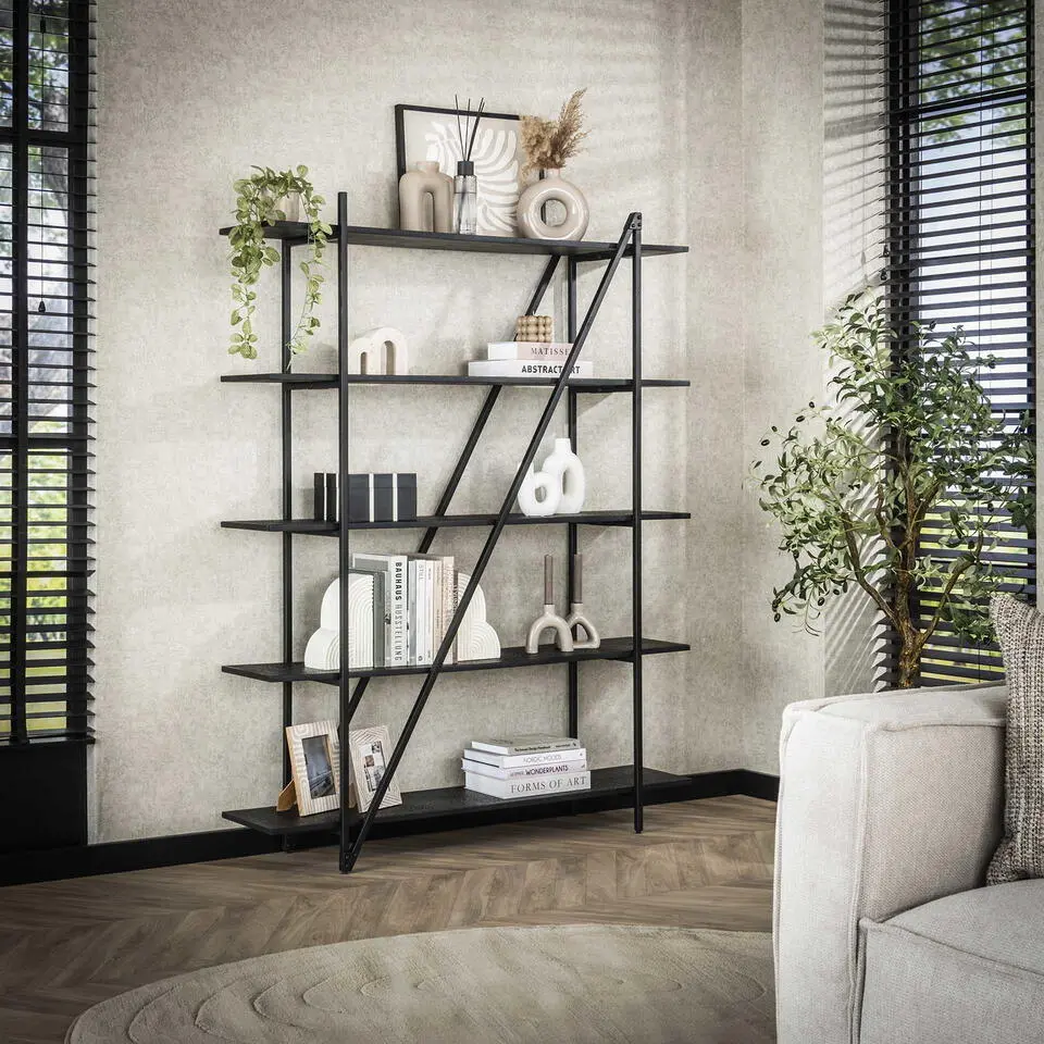 Wandrek - Metaal - 140x180cm - Zwart - Piega