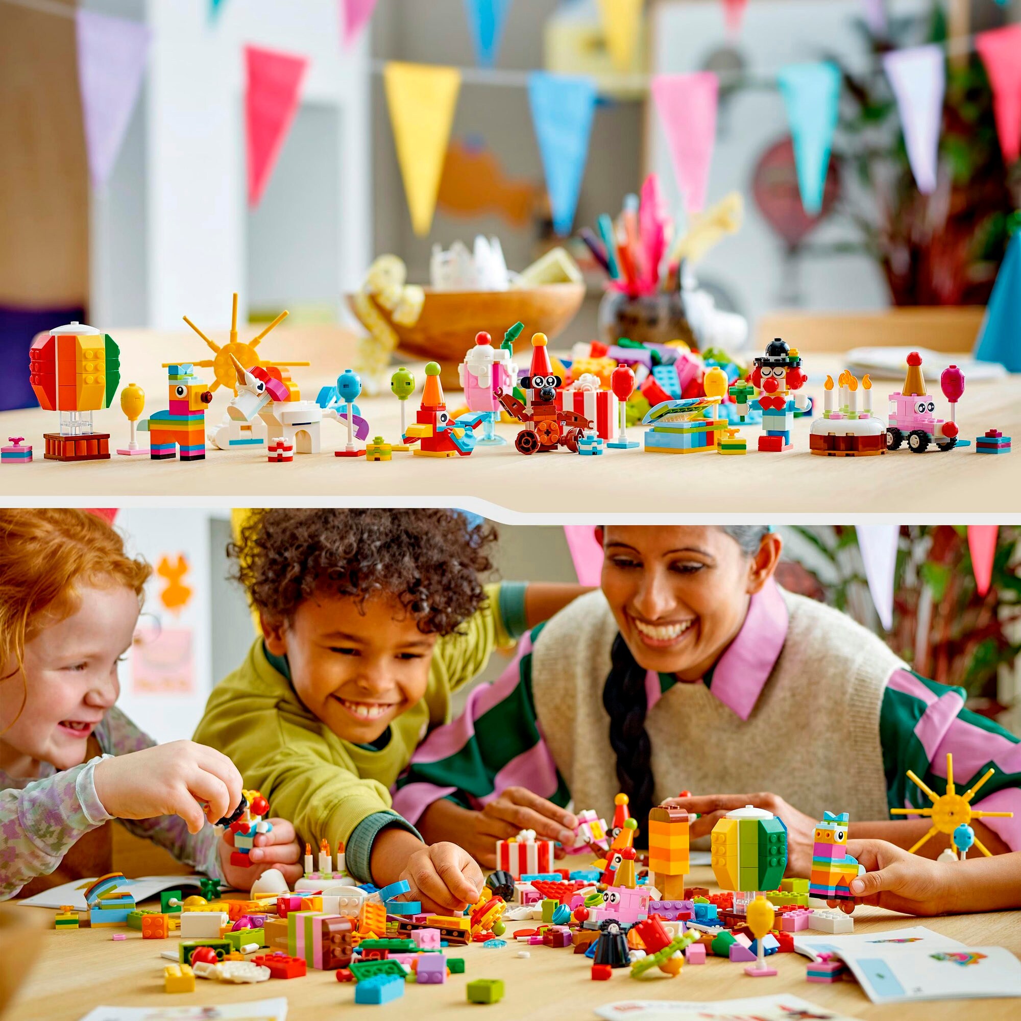 LEGO Konstruktionsspielzeug Classic Party Kreativ-Bauset