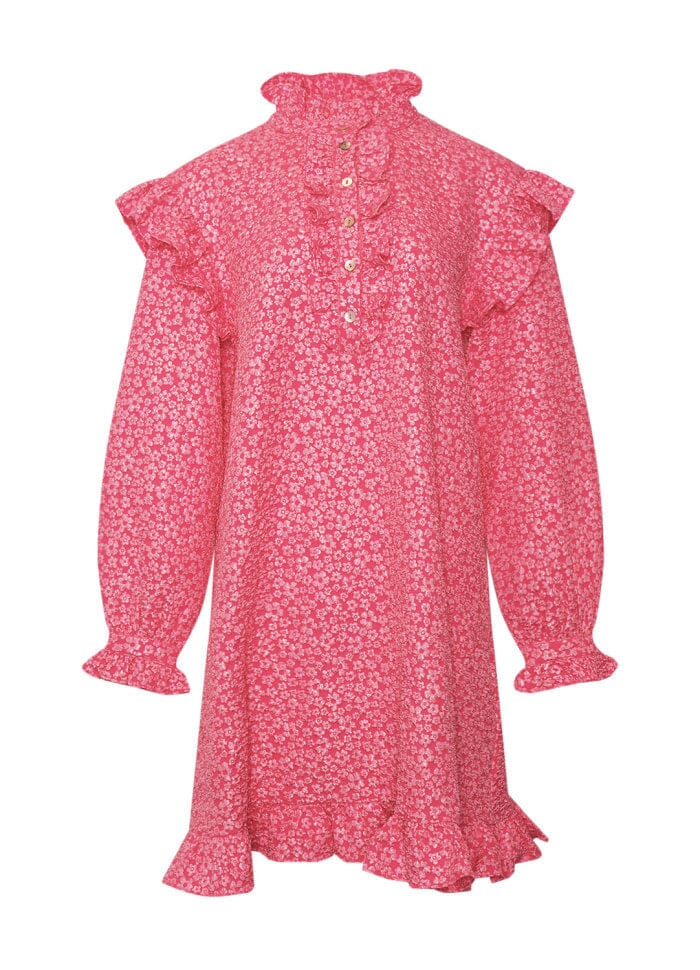 Noella Reno Ruby Ruffle Dress 031 bright pink