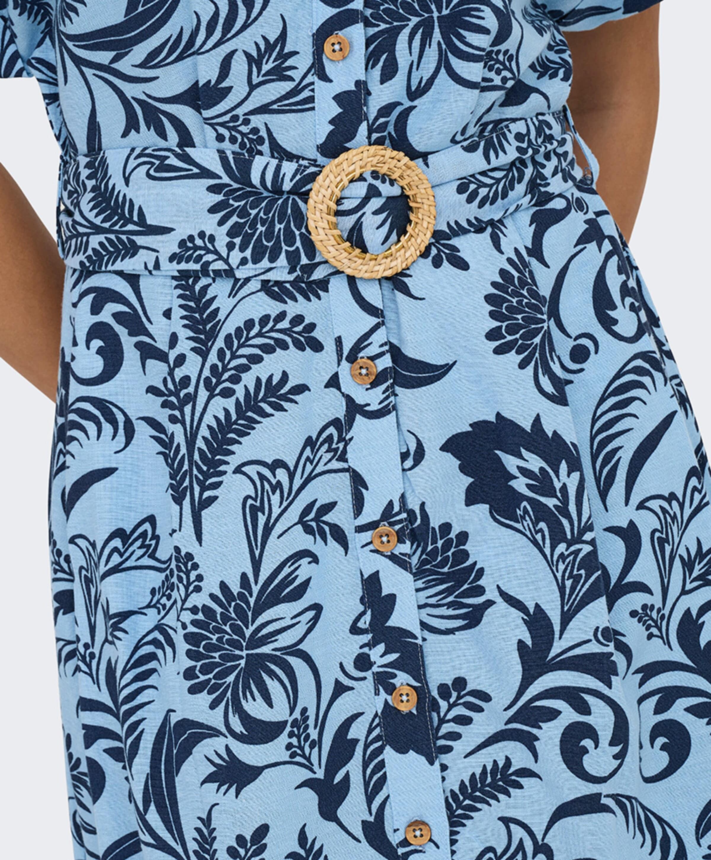 Only Dames jurk blauw
