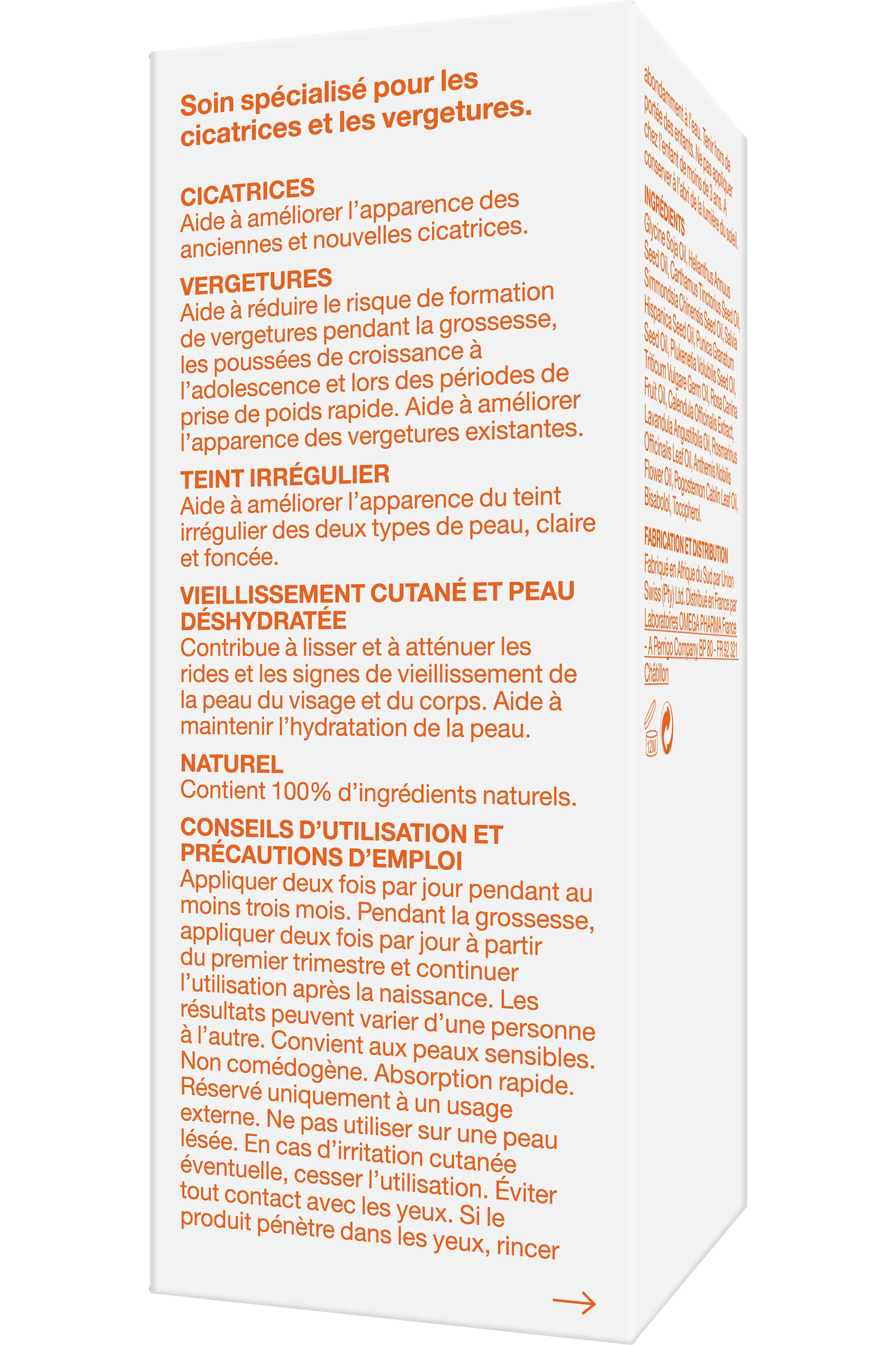Bi Oil Huile de soin naturelle hydratante vergetures & cicatrices-125 ml
