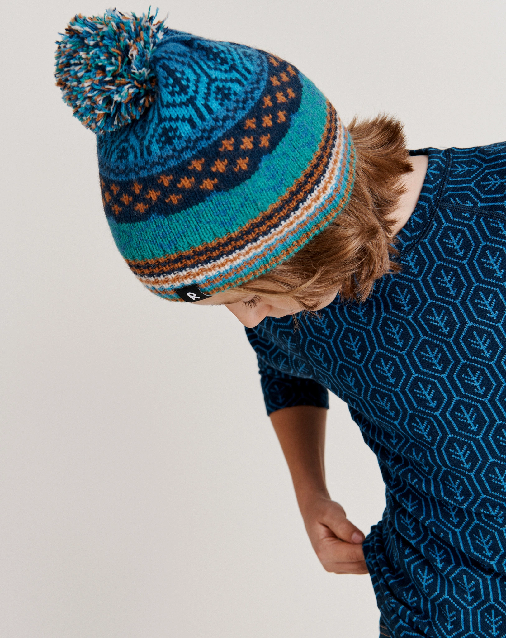 Wollbeanie POHJOINEN in navy