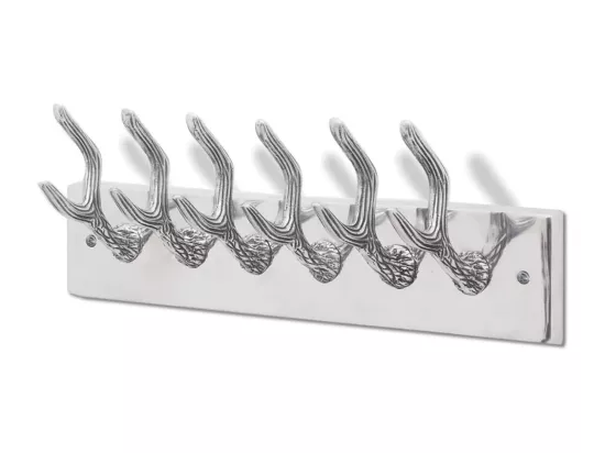 Cintre/portemanteau en aluminium Argent