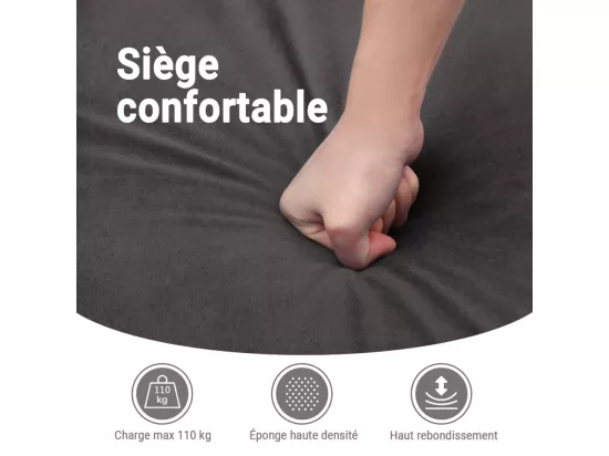 Fauteuil inclinable de massage électrique jaune velours