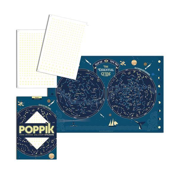 POPPIK Sticker Lernposter Himmelskarte