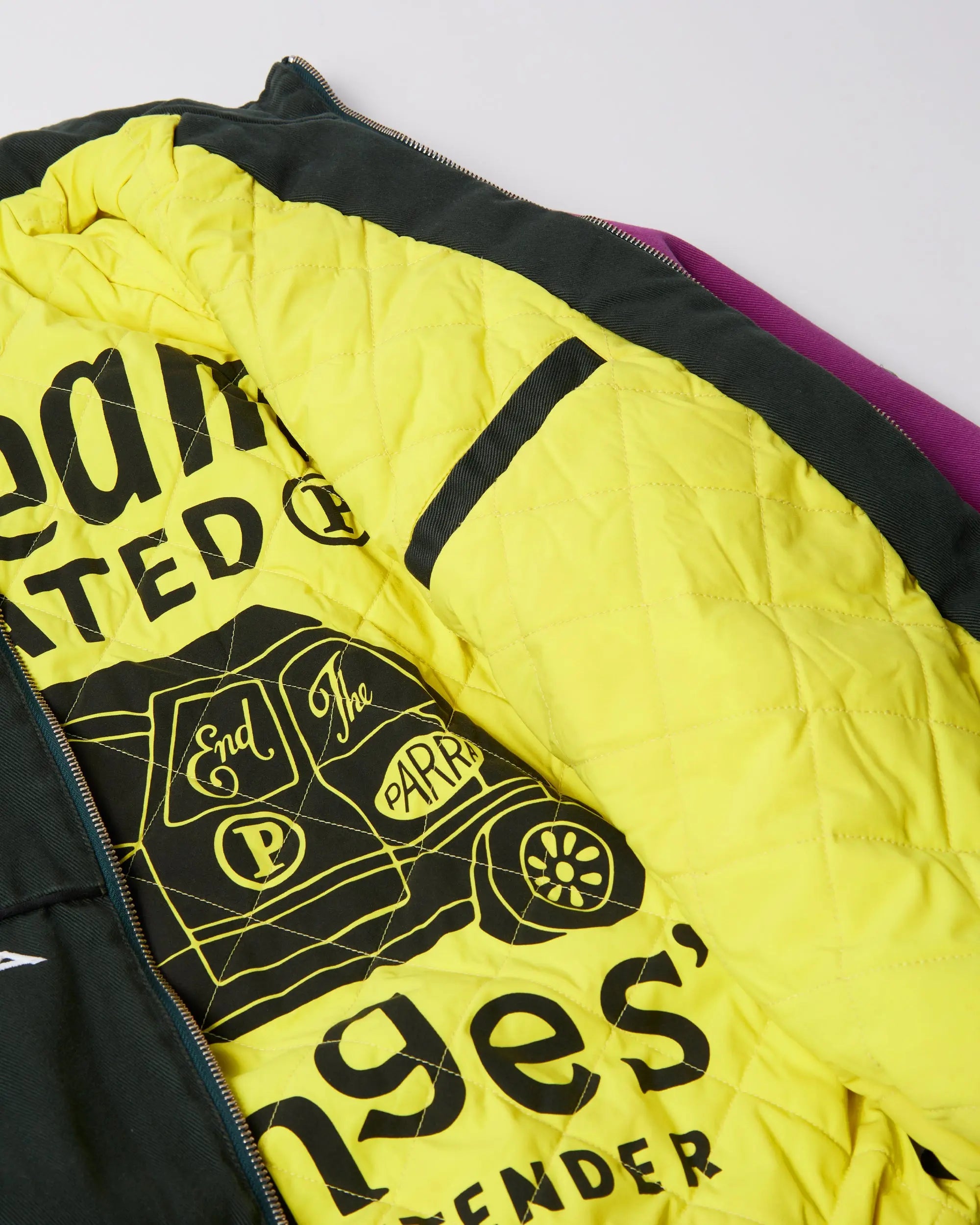 byParra Owl Meets Rat Racing Jacket (Purple Pink)