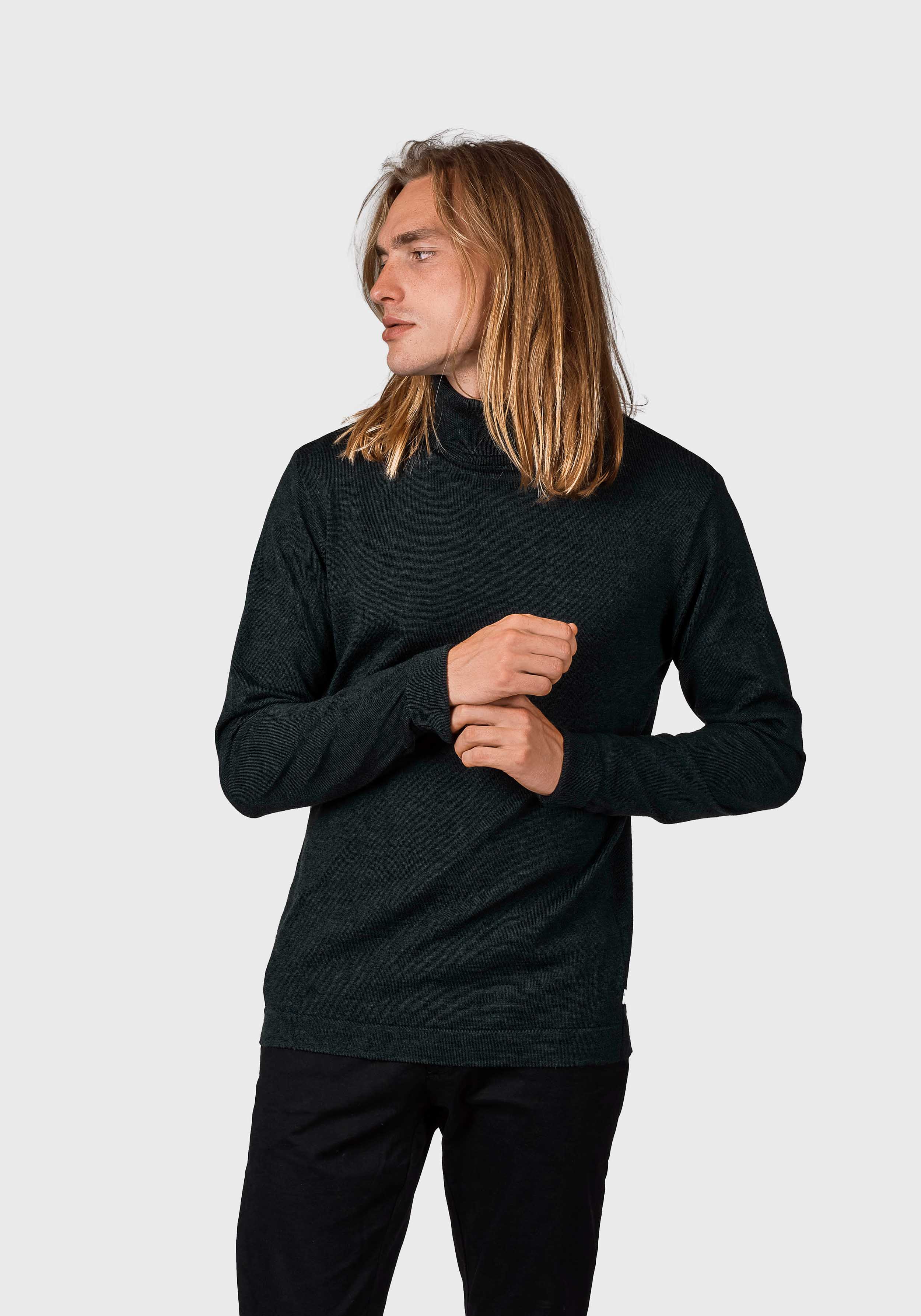 Klitmøller Collective Merino-Rollkragenpullover Anders Knit Olive