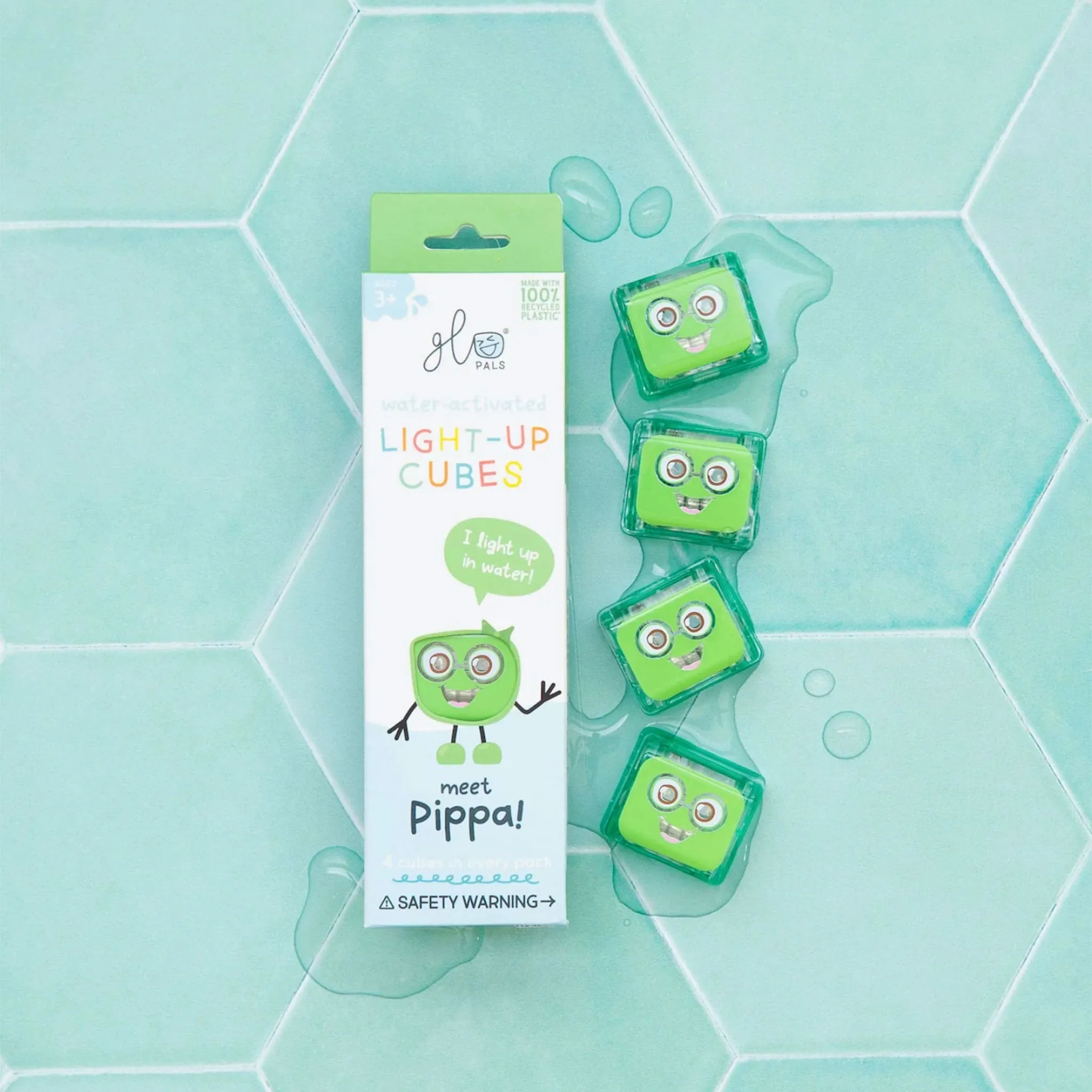 Glo Pals Cubes Lumineux pour le Bain - Pippa