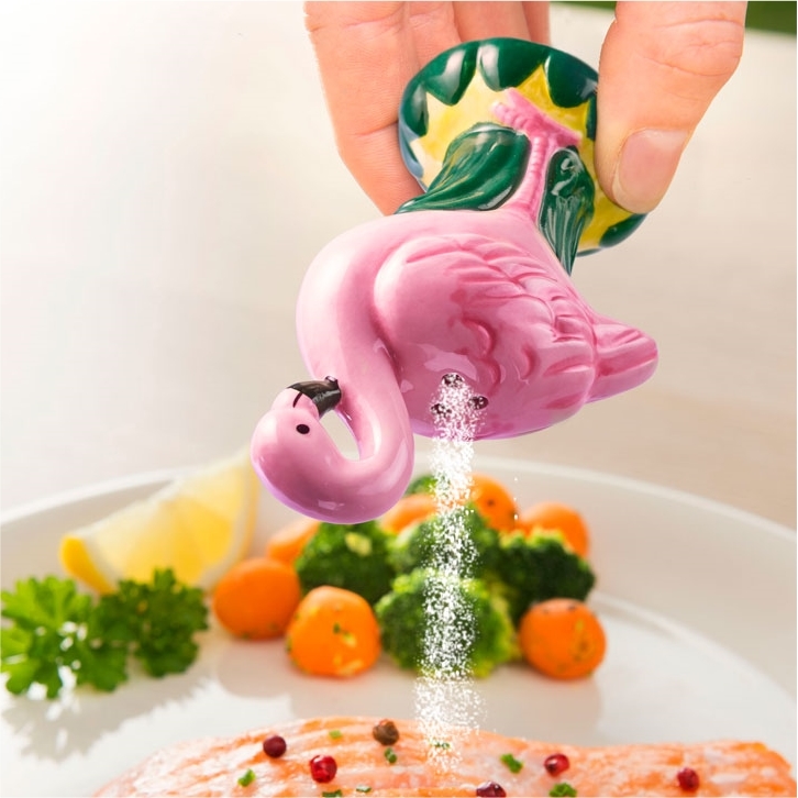Sel et poivre flamants roses
