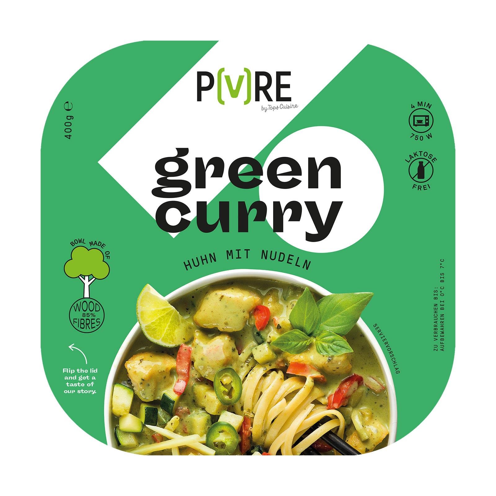 PURE Green Curry Mit Huhn Und Nudeln