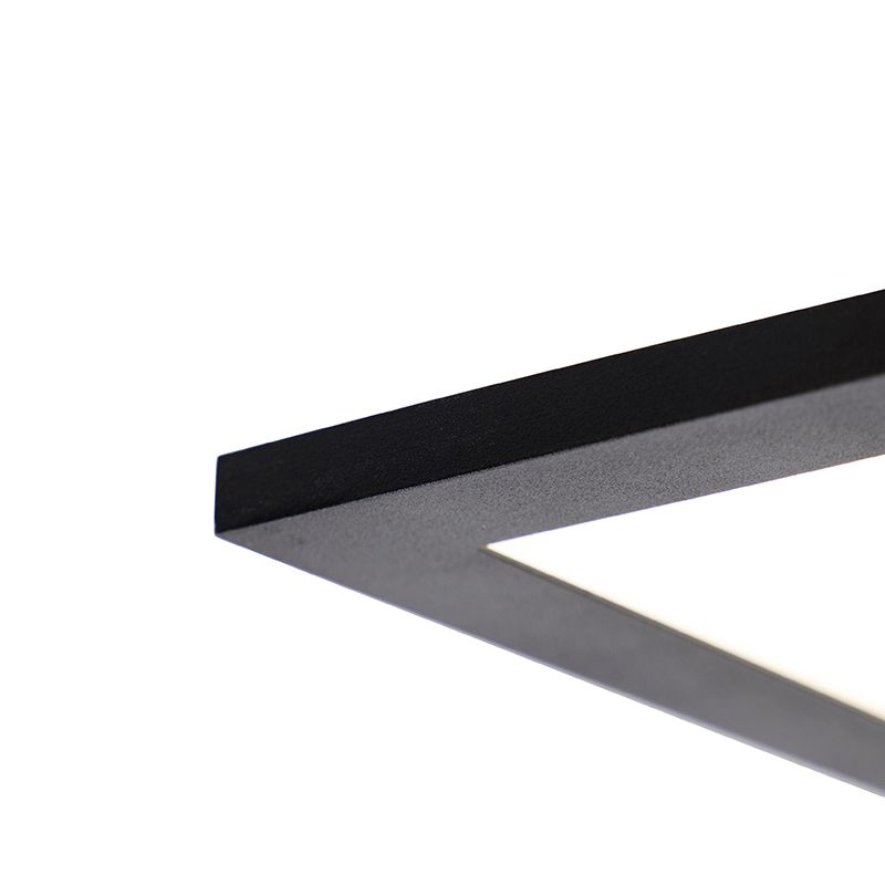 LED paneel zwart 80 cm incl. LED met afstandsbediening - Live