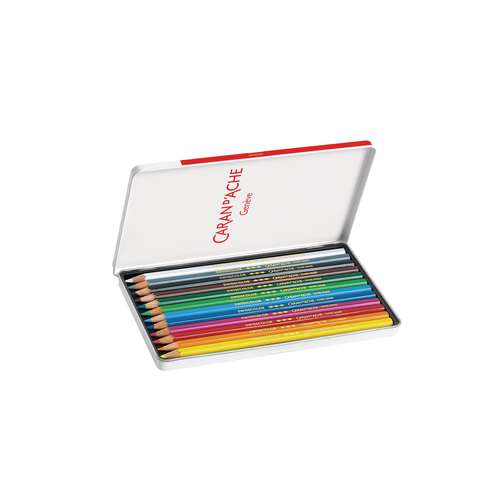 CARAN D'ACHE® Swisscolor wasserfeste Farbstifte, Metall-Etuis