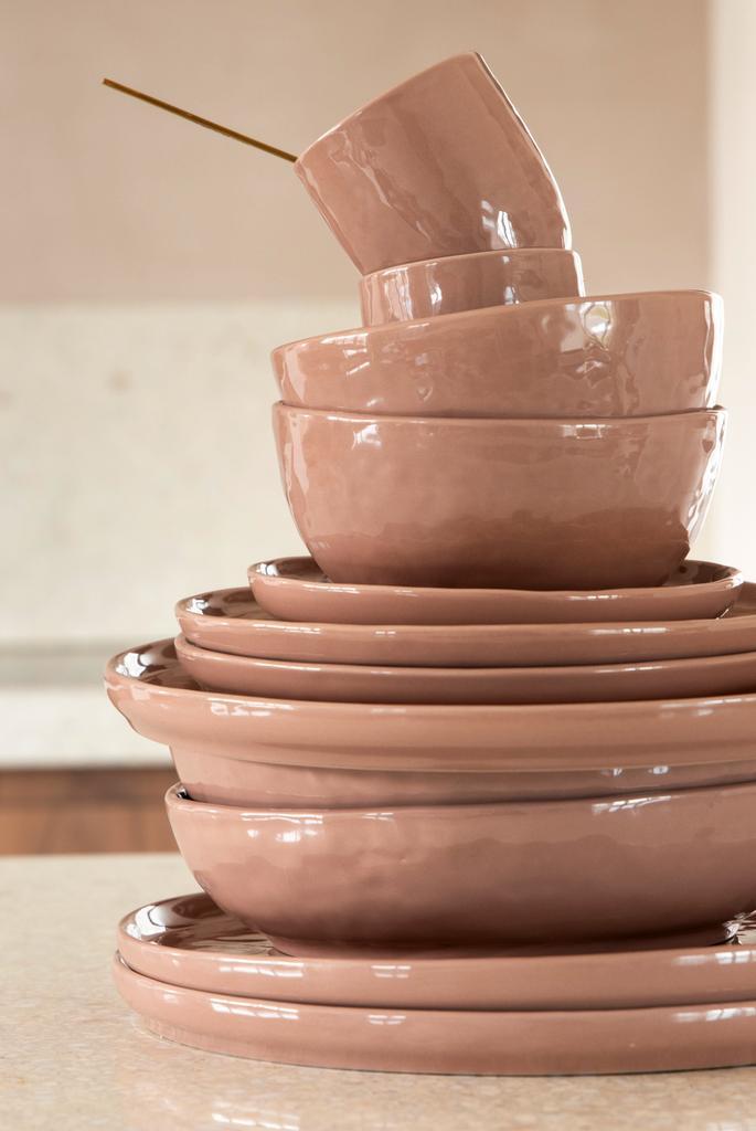 Gusta kom table tales freckle terracotta D 13,7 H 6 cm