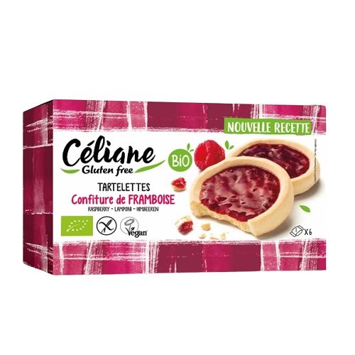 LES RECETTES DE CELIANE Törtchen Himbeere Bio 130 g