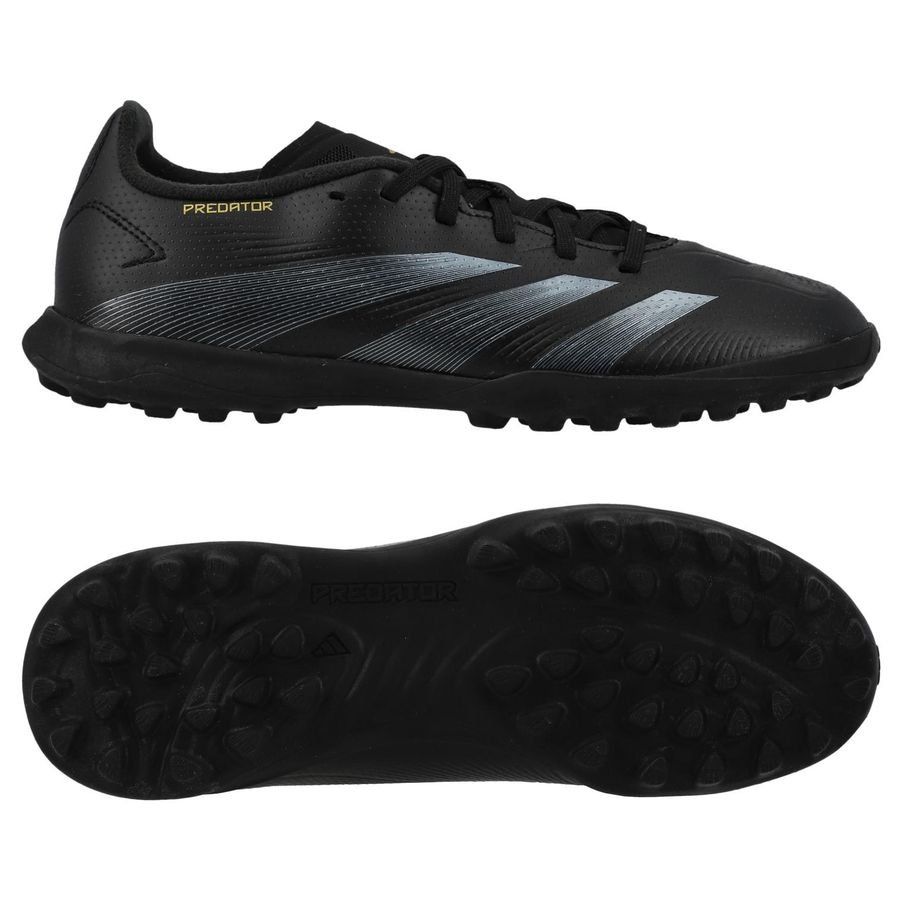 adidas Predator League TF Dark Spark - Noir/Gris/Doré Enfant