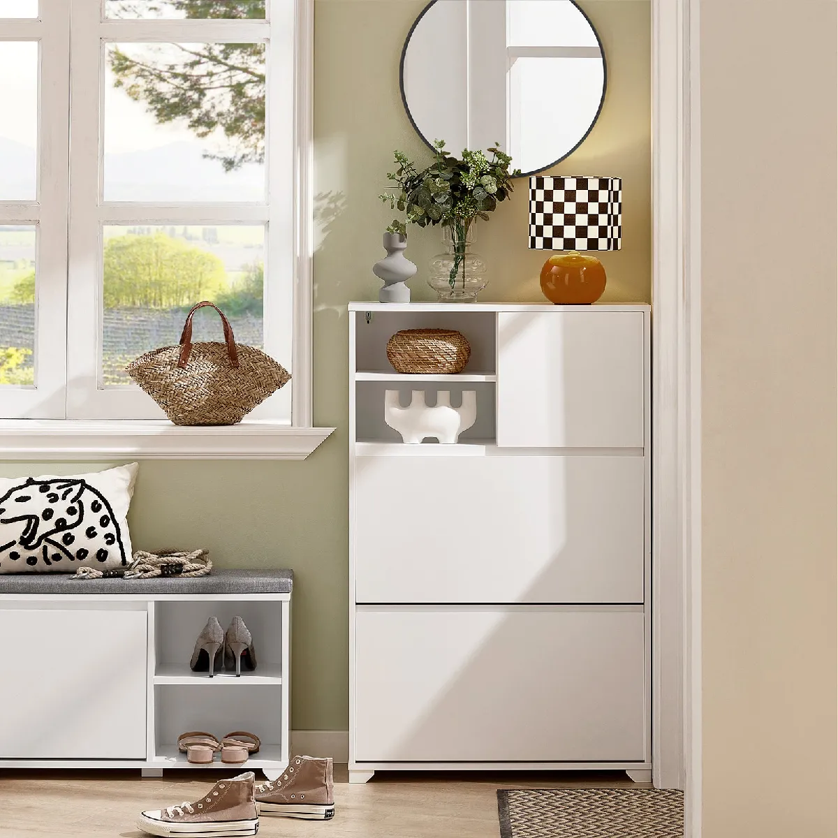 SoBuy FSR111-W Meuble à Chaussures