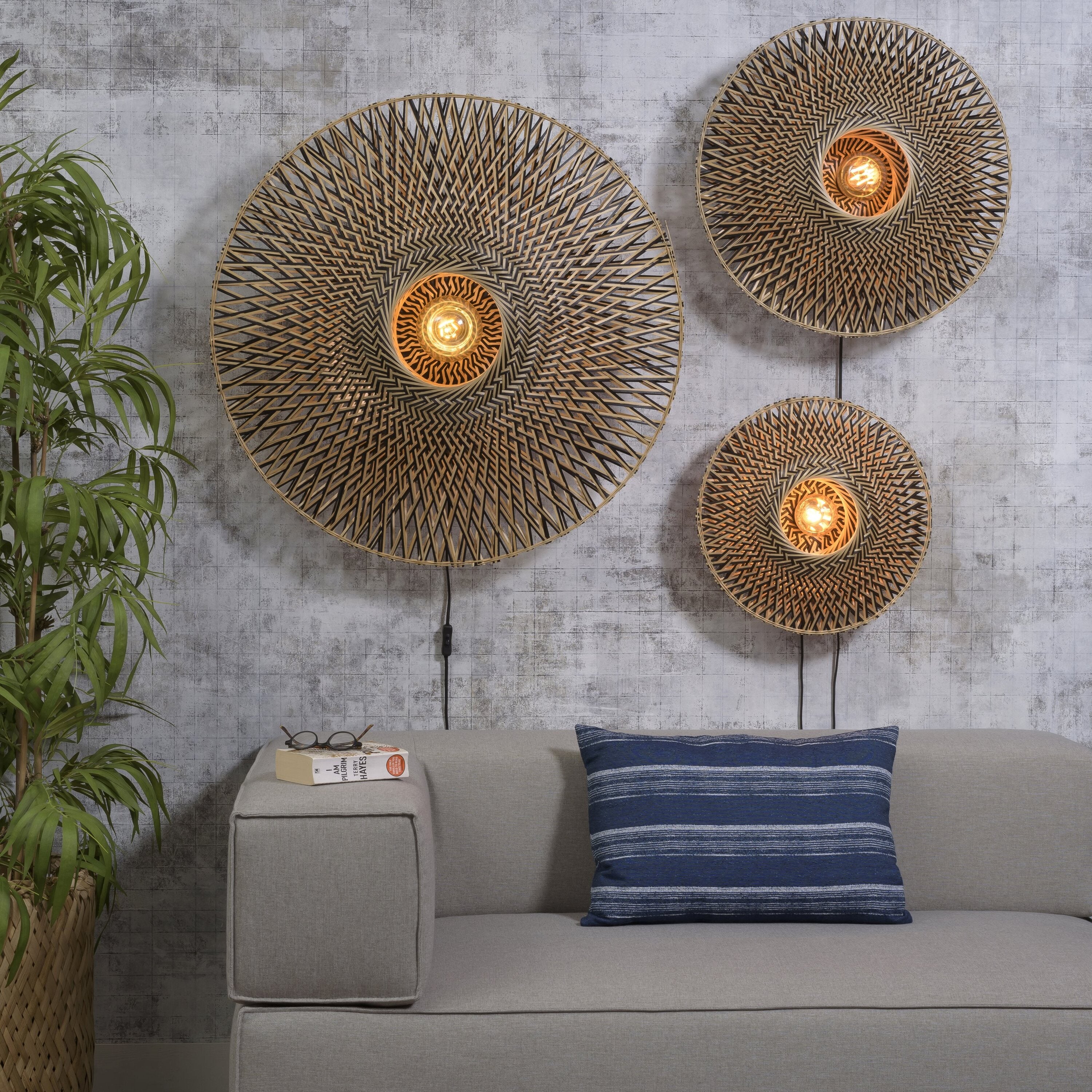 GOOD&MOJO Bali Wandlamp S - Ã 44 cm