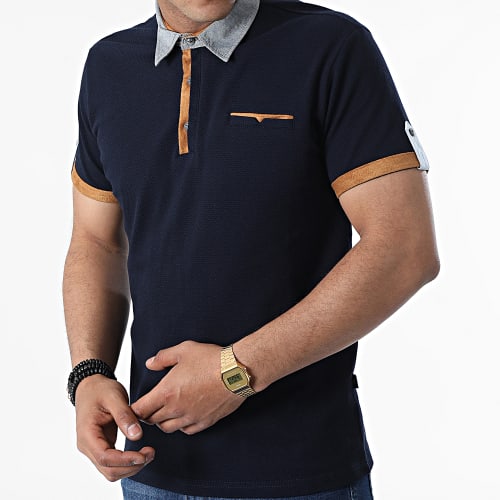 Polo A Manches Courtes JP-850 Bleu Marine