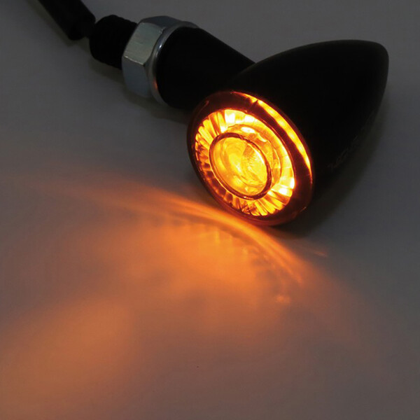 Highsider - Feux arrière Apollo Bullet 254-171 + clignotant intégré Noir