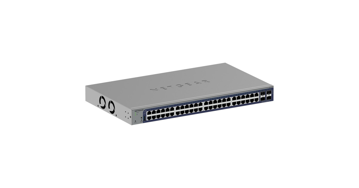 Netgear48-poorts Gigabit Smart switch met 4 SFP+ poorten  (Grijs, 10 Gb, Insight cloudbeheer)