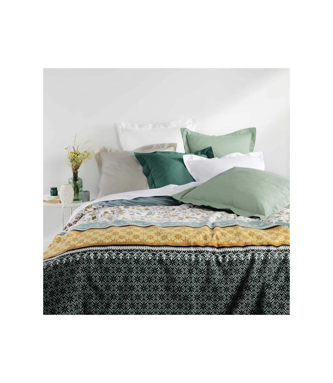 Taie de Traversin Biolina 85x185cm Ocre