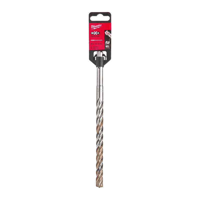 Milwaukee SDS-plus hamerboor MX4 12x210mm