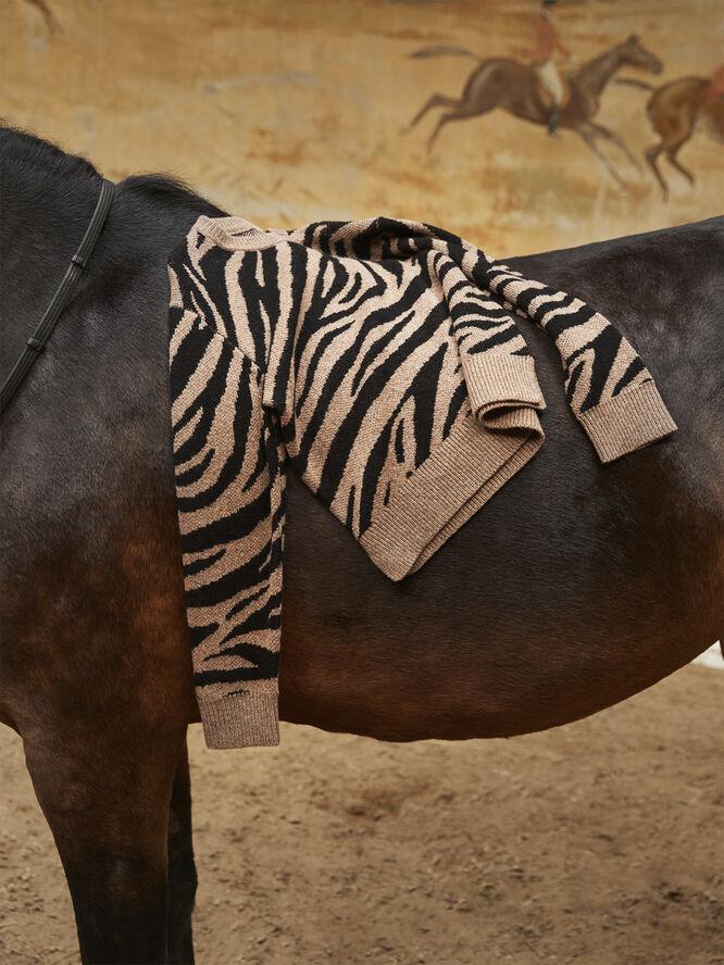 Molo Gerda Zebra knit