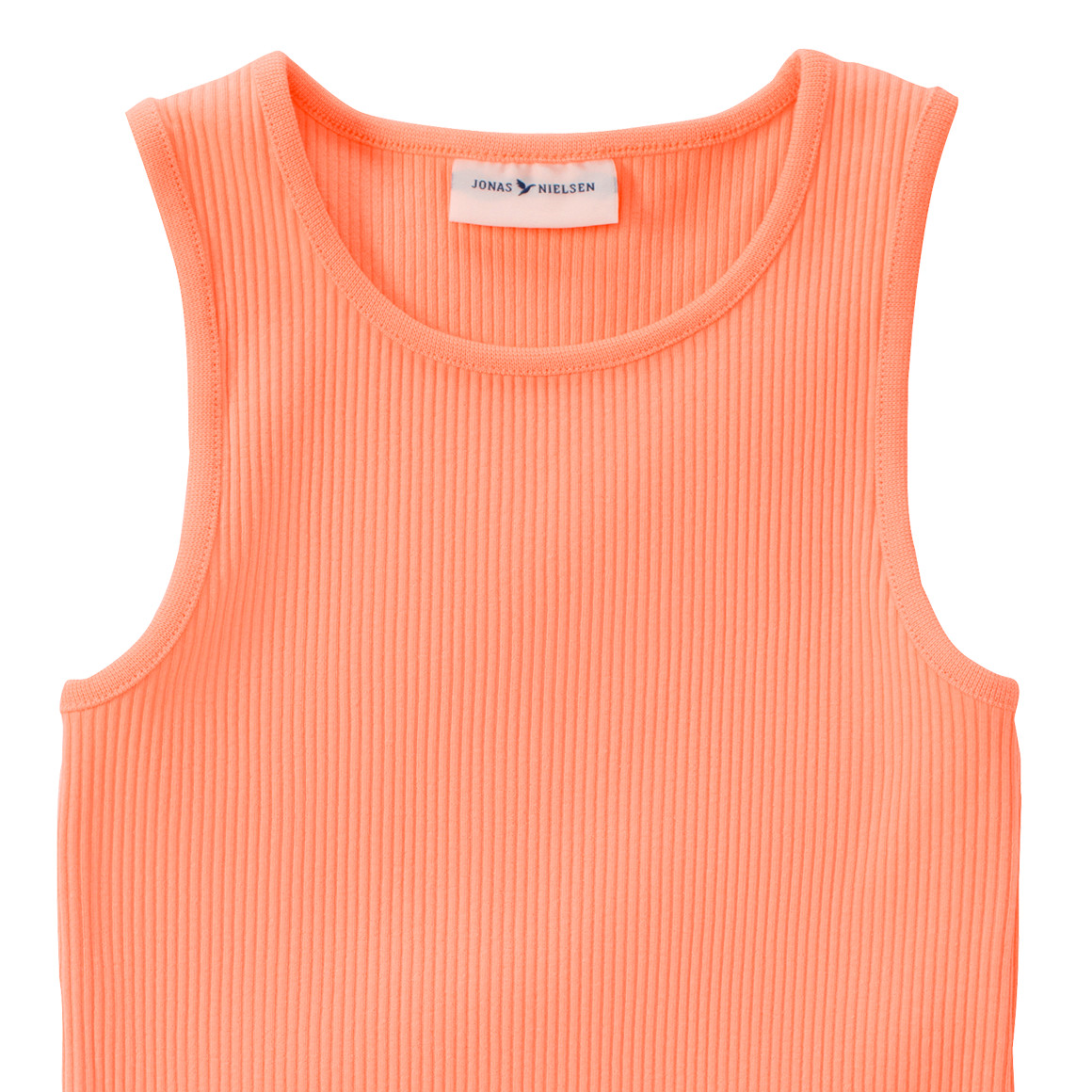 Jonas Nielsen Mädchen Top mit Rippstruktur orange