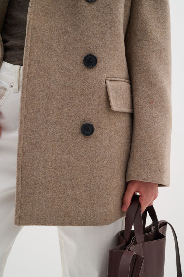 InWear PerryIW Sailor Coat Sandy grey melange